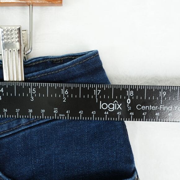 Levis 529 Jeans Womens 16 Dark Wash Denim Curvy Bootcut Stretch Y2K Classic - Picture 10 of 13